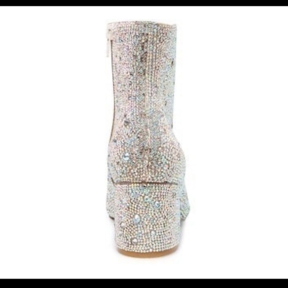 BETSEY JOHNSON KYLA BOOTIE RHINESTONE - Picture 4 of 8